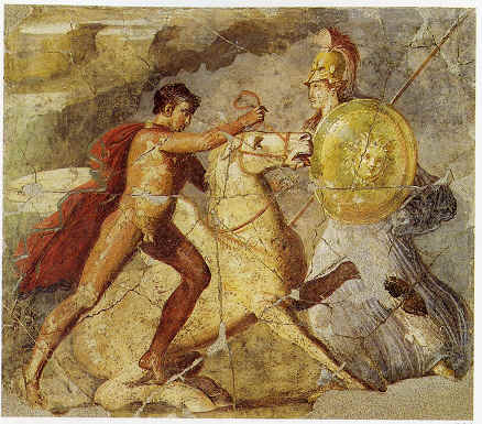 Bellerofonte e Pegaso (Pompei, la casa dei dioscuri)