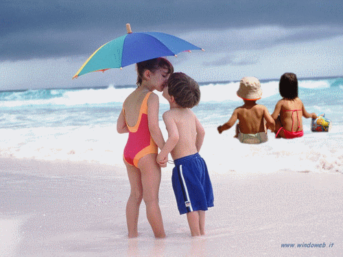 bimbi al mare ridotta